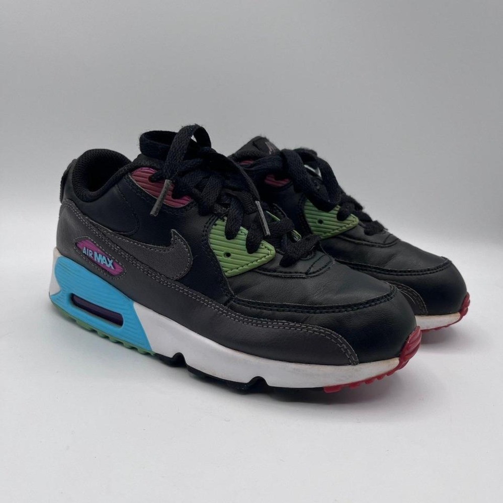 Nike‎ Air Max 90 LTR Black Multi-Color Youth Size 3Y (8144-033)